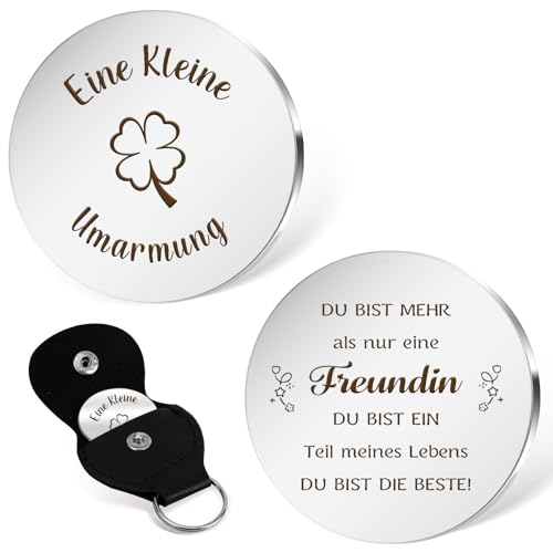 Beste Freundin Geschenke: Pocket Hug Glücksbringer - Geschenk für Freundin & Freundinnen - Geburtstags- & Weihnachtsgeschenke